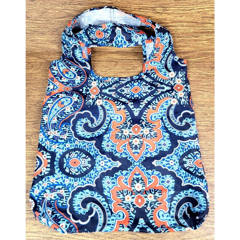 Vera Bradley Marrakesh Packable Tote Reusable Foldable Shopper Beach Bag
